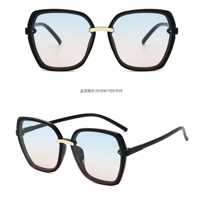 (YUZHU) COD Fashion Korea Oversized Frame Kacamata Retro Lady Aksesoris Anti UV Shades Wanita