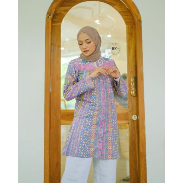 Baju Wanita Tunik Batik Wanita Terhit