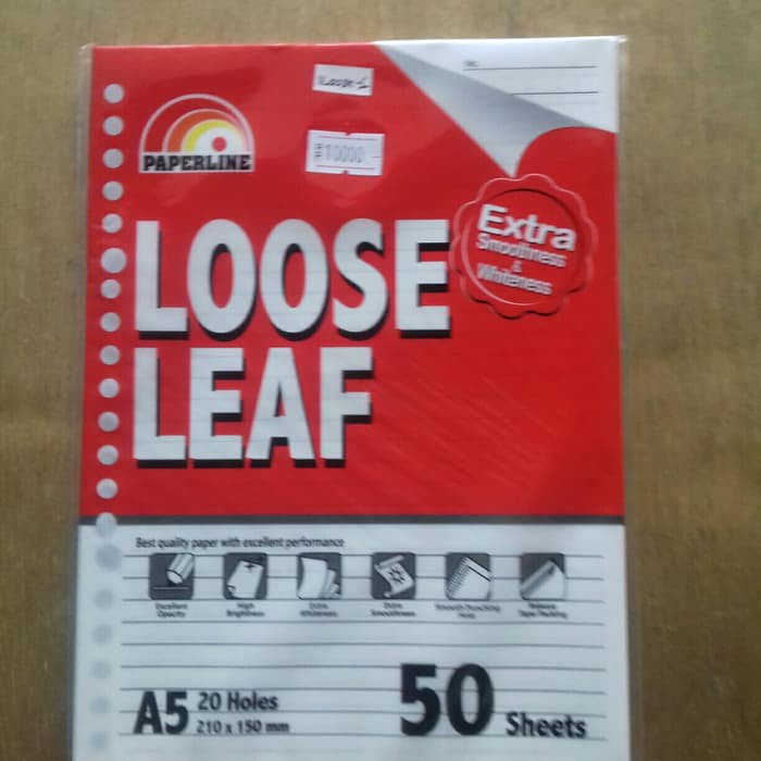 

Kertas File - Kertas Note - Isi Kertas Binder Isi Loose Leaf Ukuran A5 ( Iloose - 6 ) Produk Terbaik