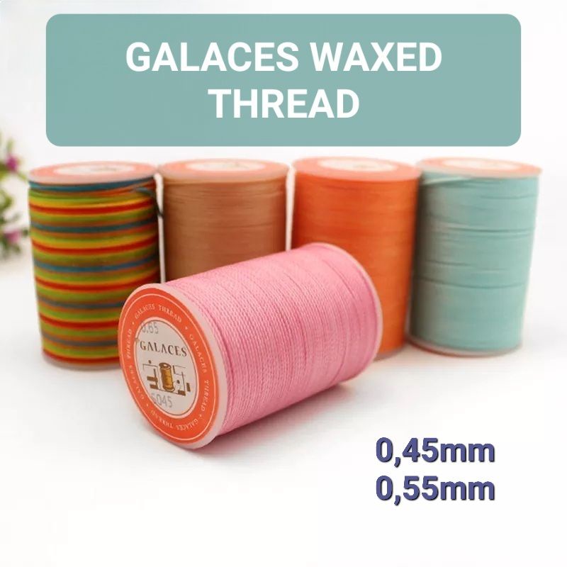 Benang galaces waxed leather thread