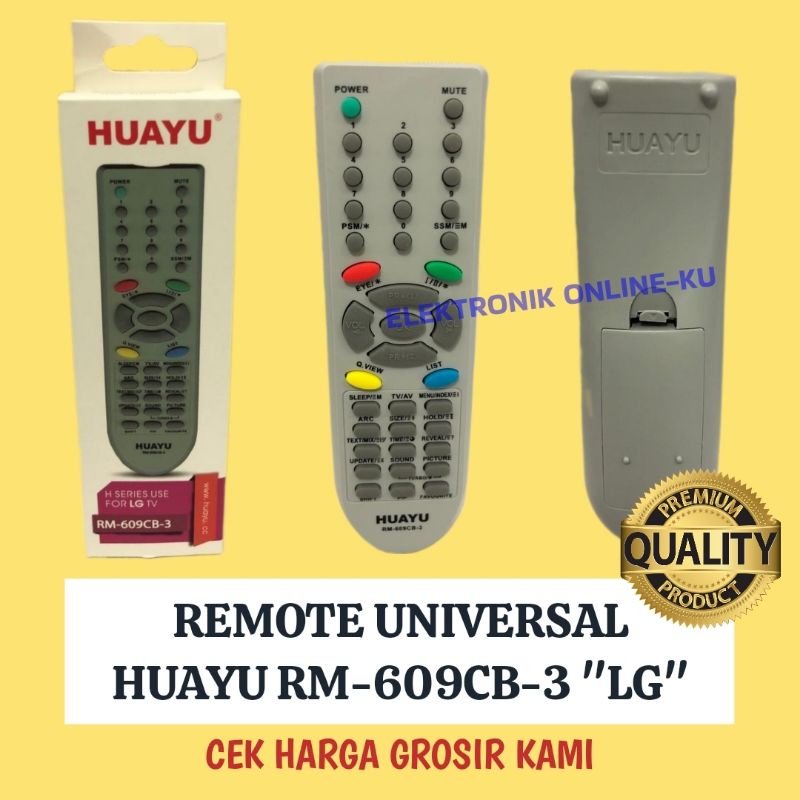 REMOTE UNIVERSAL LG HUAYU RM-609CB-3