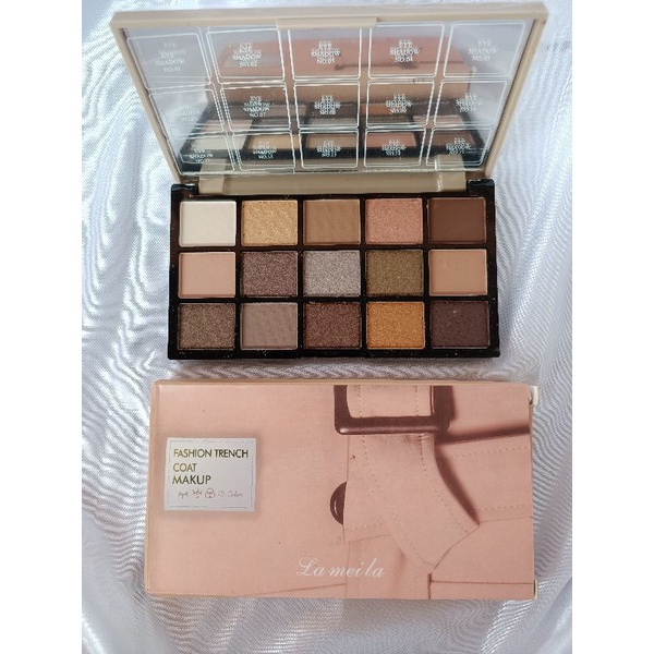 EYESHADOW PALLETE LA MEI LA 15 WARNA NATURAL SHIMMERY AND MATTE