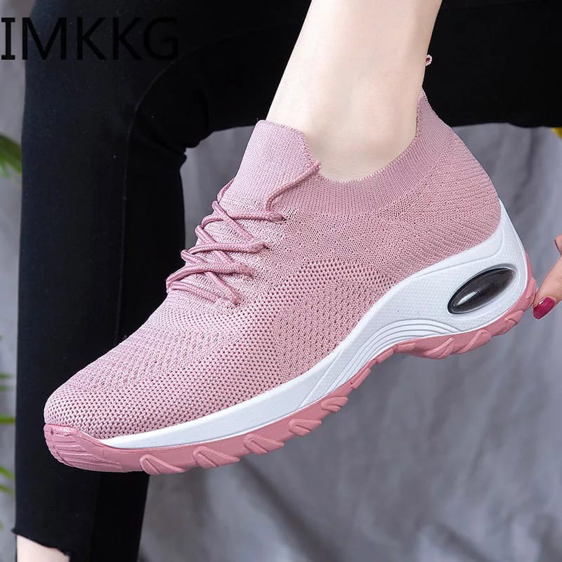 Sepatu Import Sepatu Sneakers Wanita Casual Wear ala Import Shoes Sneakers Keren Lamp 033