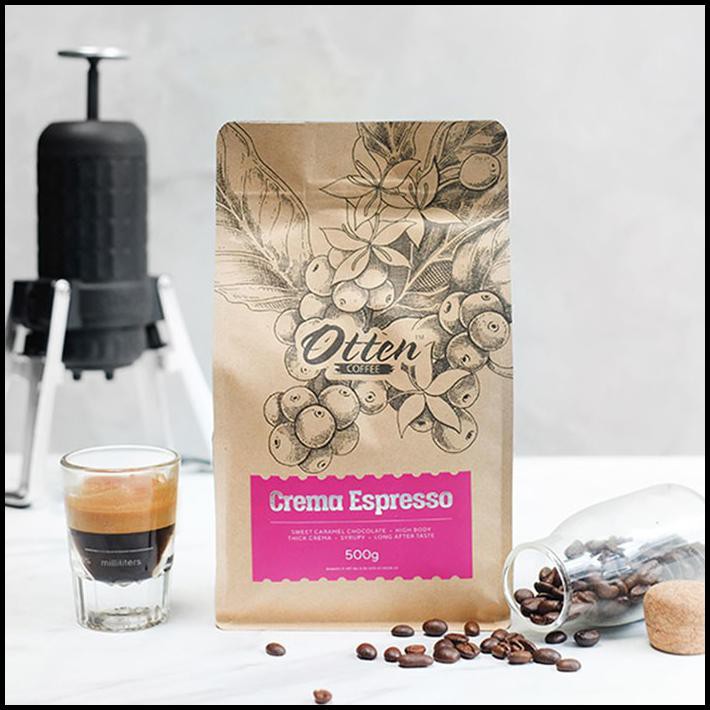 

Otten Coffee Crema Espresso 500 Gram Kopi | Espresso Blend Best Seller - Wholebean
