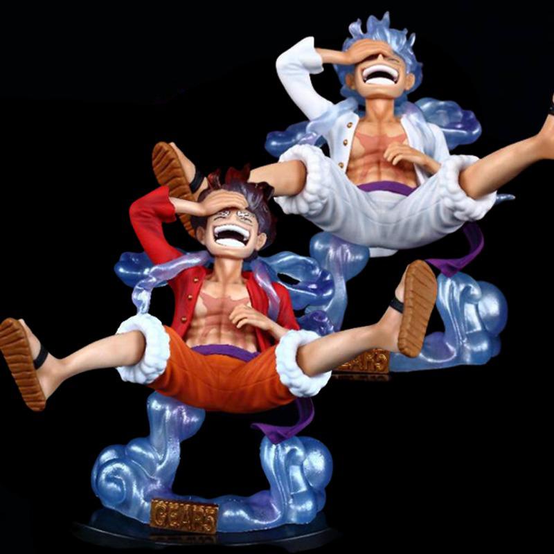 Mainan Action Figure Model Anime One Piece Luffy Gear 5 Sun God Luffy Nika Bahan PVC Ukuran 10cm / 17cm