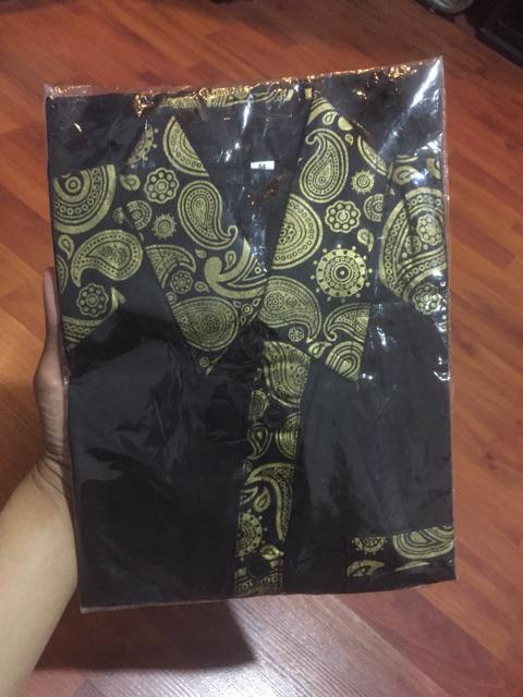 Kemeja Hem Batik Kombinasi Prada