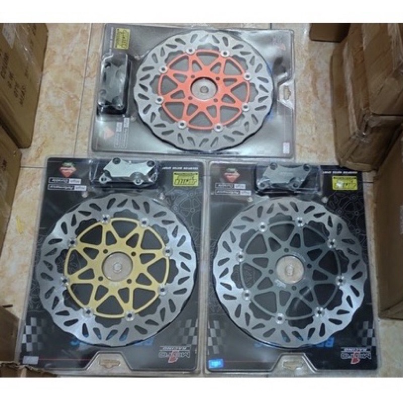 PIRINGAN CAKRAM Floating DEPAN BESAR JUPITER / FIZR /mx 135 ,,300MM MOTO1 gold,grey,orange