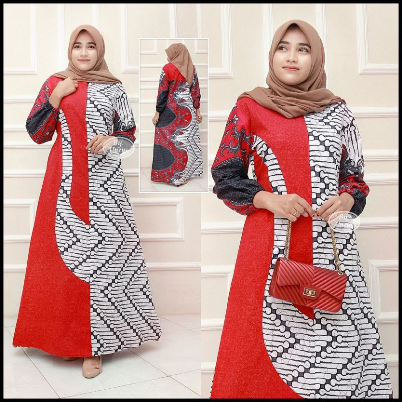 Ori Naura Gamis terbaru 2020 , parang cape Gamis Batik Baju Pesta ethnic elegant moderen modis tren