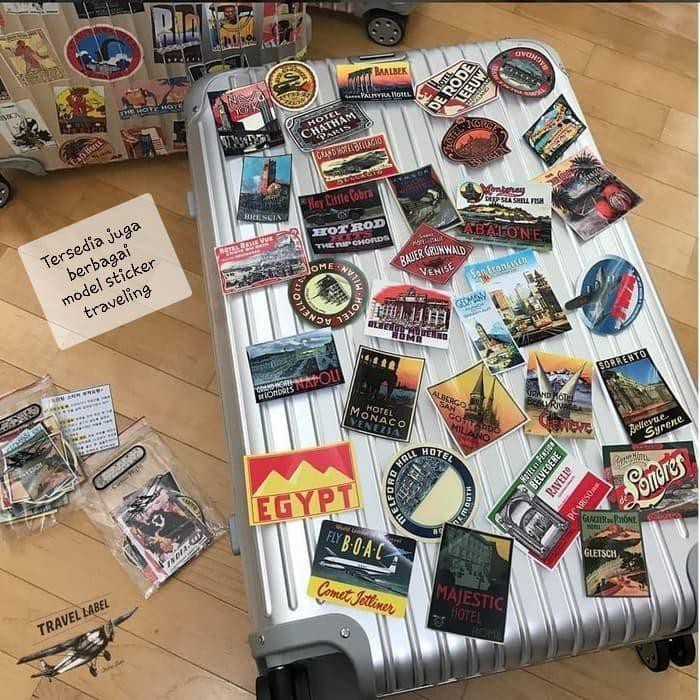 

Terlaris ! Sticker Stiker koper 50 Pcs : Retro Hotel Travel logo / Rimowa sticker