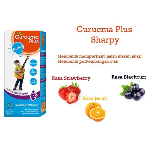 Curcuma Plus Sharpy 60ml - Multivitamin Anak