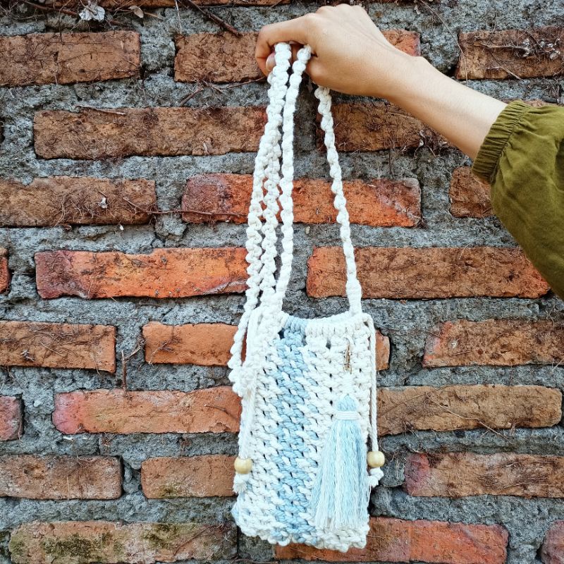 Tas slempang / Tas cantik / Tas handmade macrame aesthetic