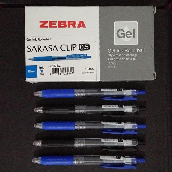 

Ballpoint B Gel Sarasa 0.5/0.7 Hitam Dan Biru