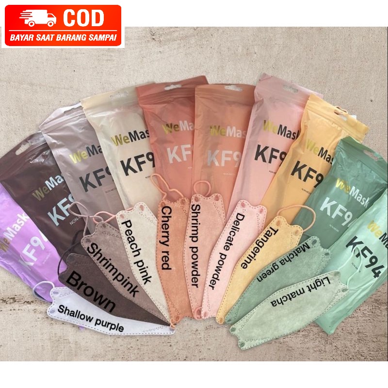 Masker KF94 ISI 10PCS / Masker Korea KF94 4Ply isi 10 WE MASK / Masker KF94 Murah