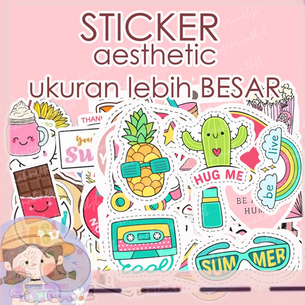 

(HNR)[BIG] STIKER LUCU UKURAN BESAR HEWAN/ AESTHETIC/ ANIME / RUSTIC / BIAS/ CUSTOM