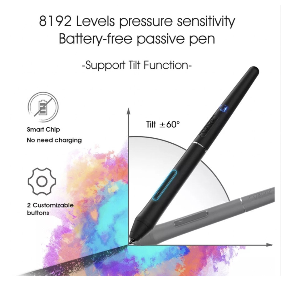 VEIKK VK1060 Digital Graphic Drawing Pen Tablet OSU Alt S640 A30 A50