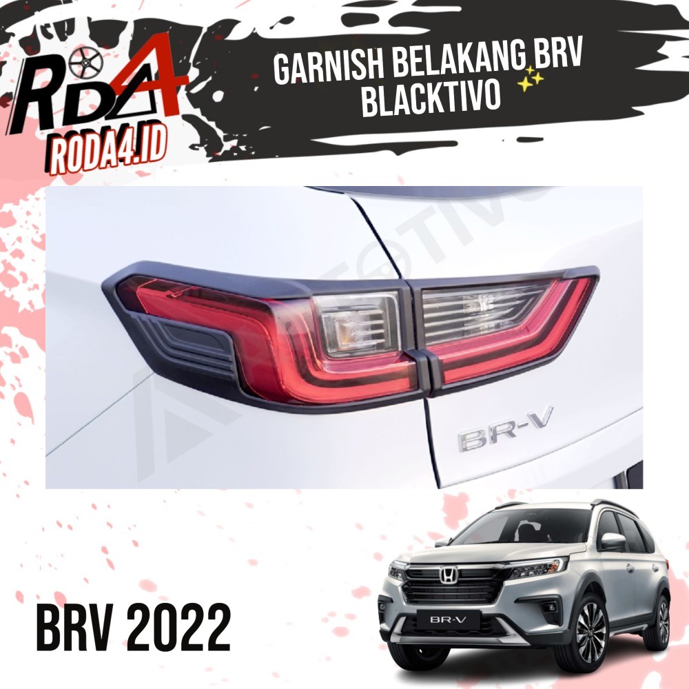 Garnish BRV 2022 Cover Garnis List Lampu Depan Belakang Blacktivo