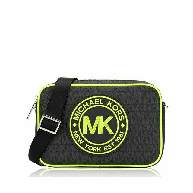 Tas Michael Kors Fulton Sport Large Crossbody Neon Lime Original