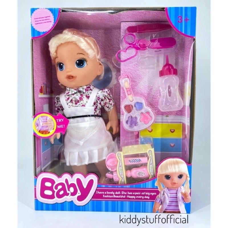 Mainan Anak Perempuan | Boneka Baby Alive Pipis | Boneka Baby Alive Anak Make Up |Makeup Boneka Anak