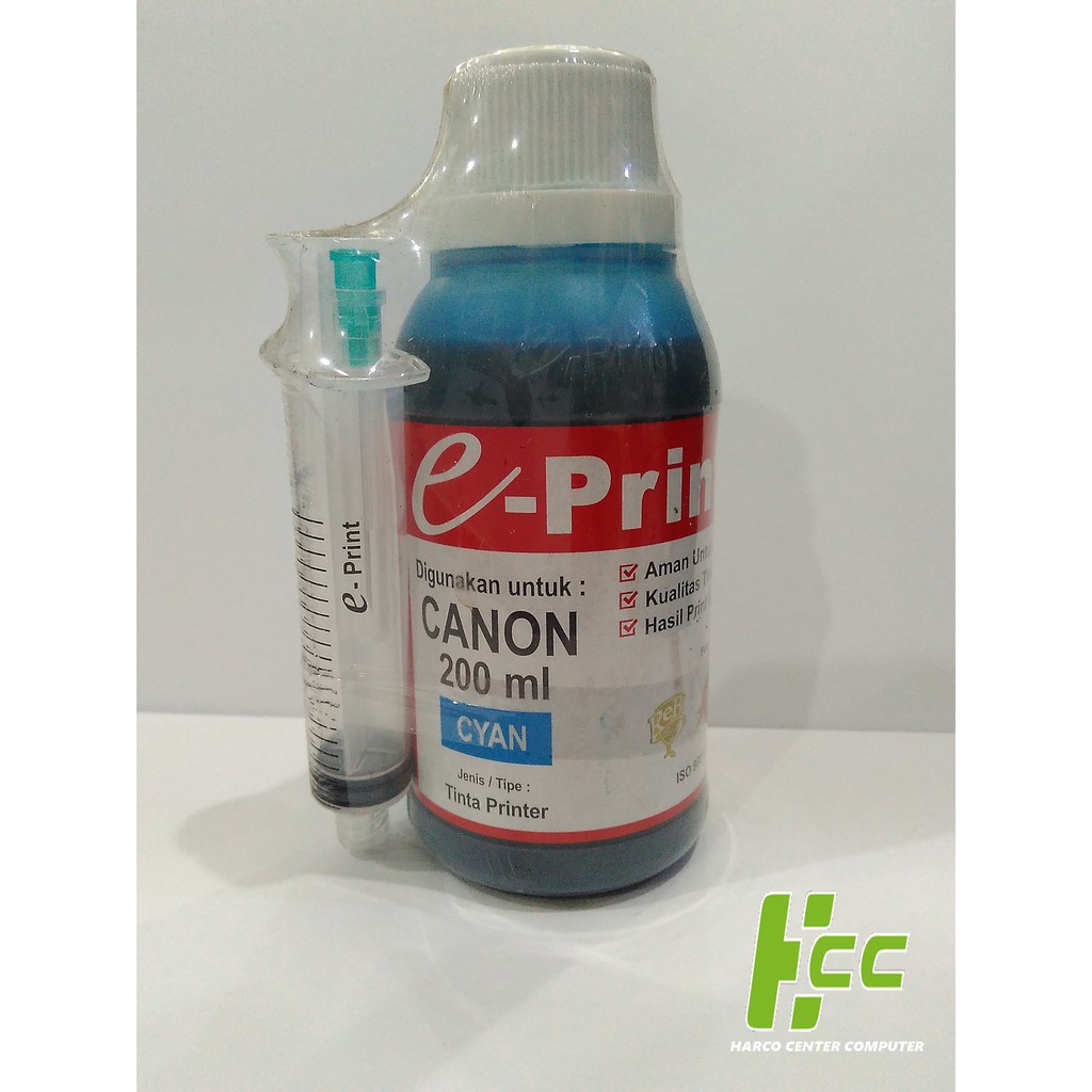 Jual Tinta Printer E-Print Canon Cyan 200ML | Shopee Indonesia