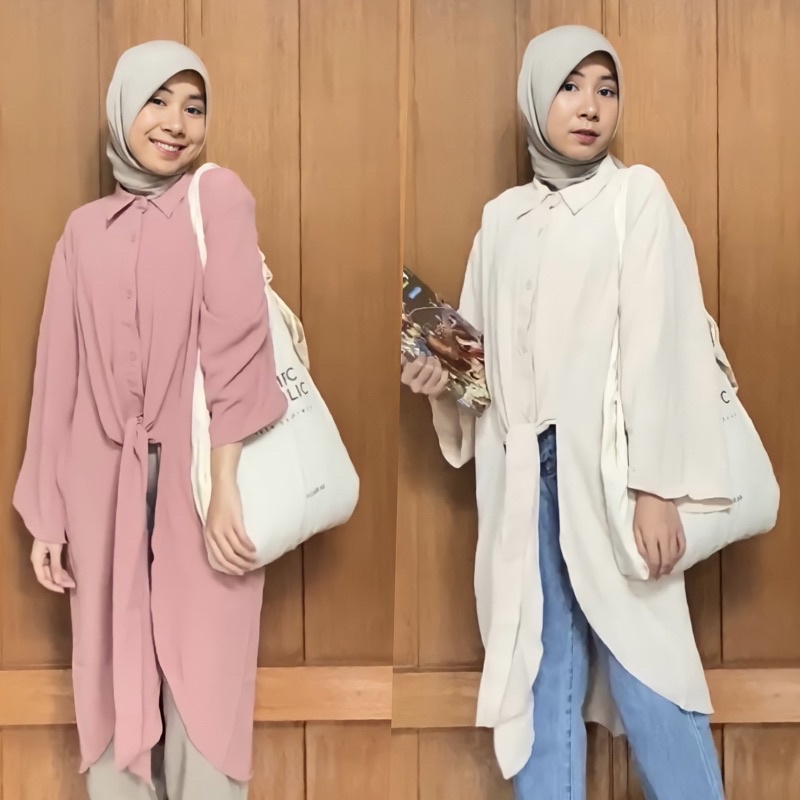 RARELY SHIRT AERI KEMEJA CRINKLE WANITA PANJANG CRINCLE AIRFLOW OVERSIZE JUMBO LD 120 OOTD REMAJA DEWASA KEKINIAN