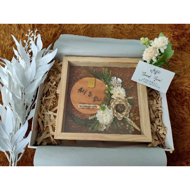 Hantaran Mahar Rustic Costum Nama / Wedding / Figura 3D mahar