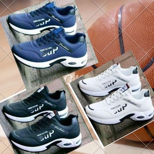 Sepatu Pria Kulit Sneakers Import A 2 Terbaru Korea Style Sporty Spatu Sneaker Cowok laki Laki dewas