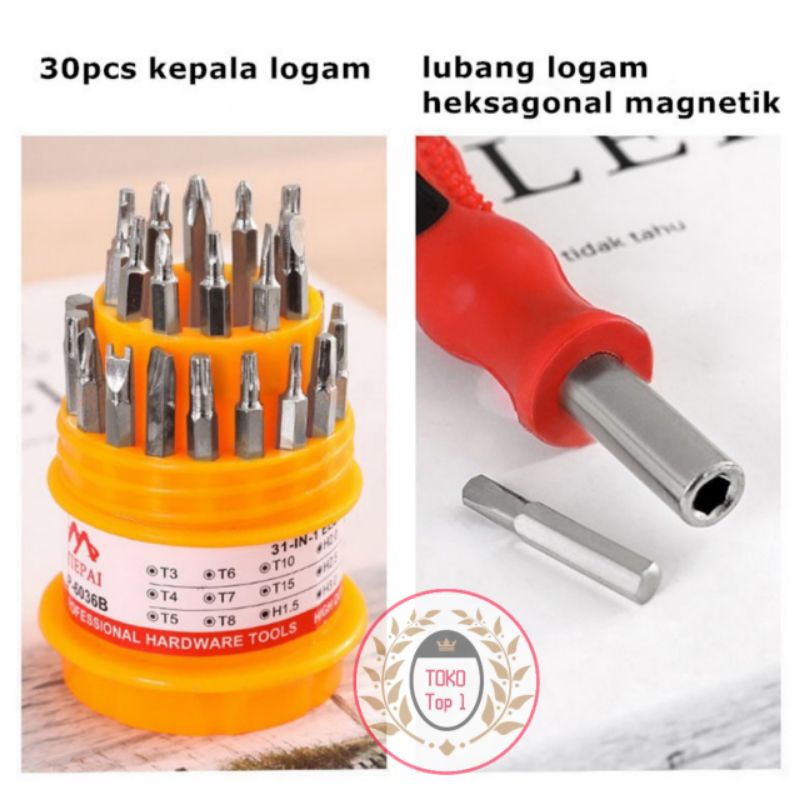 Obeng Set Multifungsi/Obeng Magnetic 31 in 1