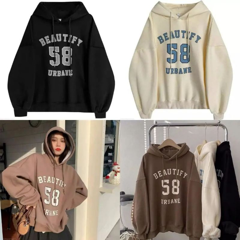 BEAUTIFY 58 SWEATER HOODIE WANITA &amp; PRIA