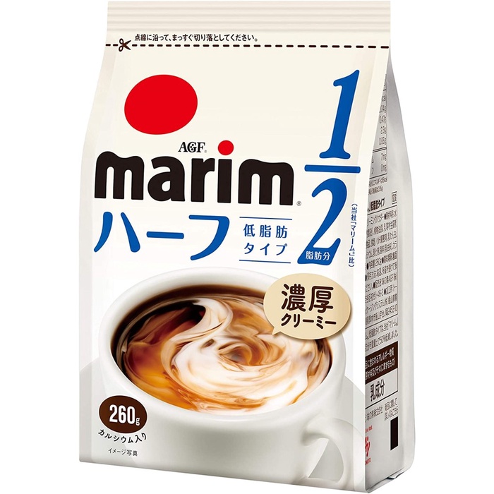 AGF Marim Half Creaming Powder Coffee Milk 260 grams