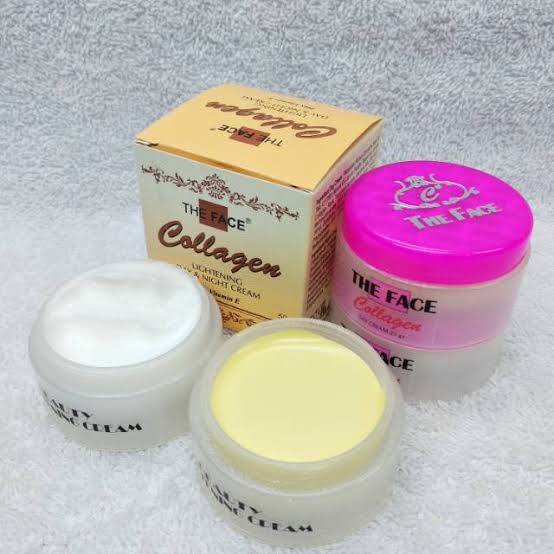 Cream Collagen The Face Siang dan Malam Original Bpom