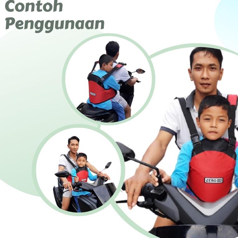 Sabuk boncengan anak portabel motor & mobil sabuk multifungsi 4in1 [SBY.02Jl22ᴺ]