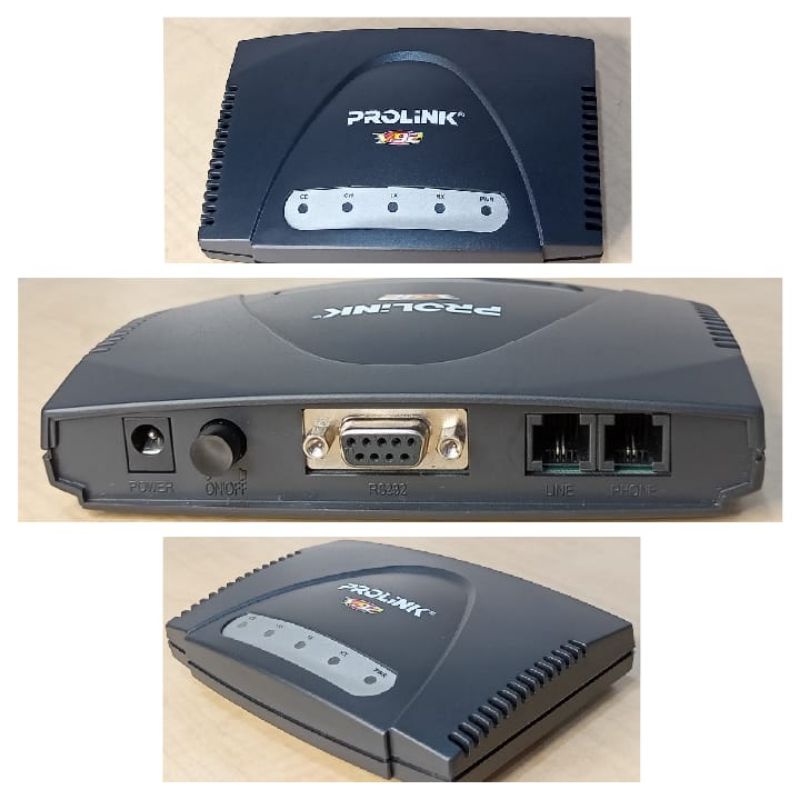 Prolink 1456TR 56k modem Data/Fax serial eksternal