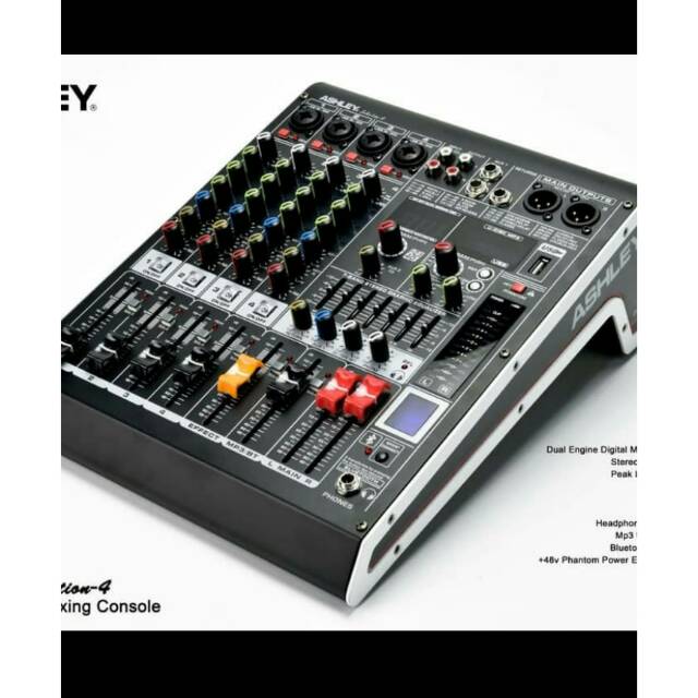 mixer ashley 4 chanel slection  Bluetooth usb equalizer