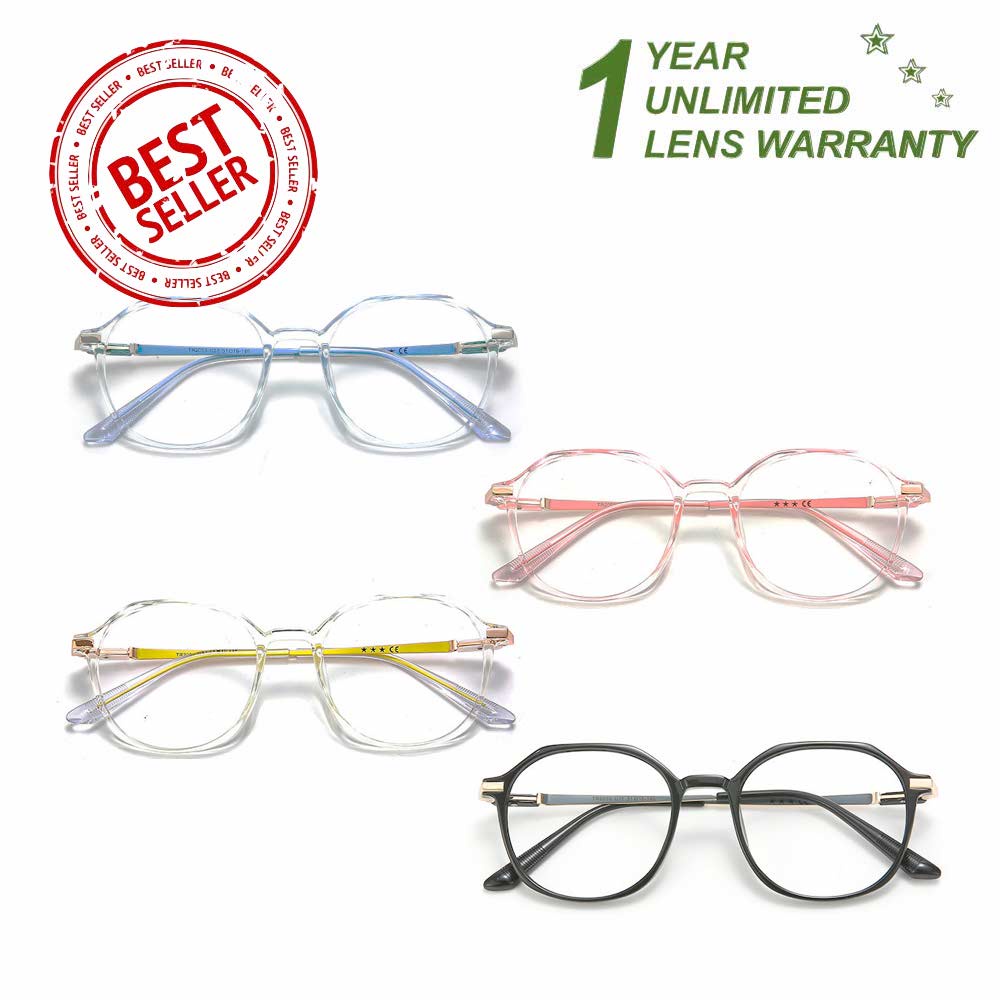 Kacamata Anti Radiasi Blue Ray Lens (Design Korea) Pria dan Wanita - HM675 ( Group ) FREE Kotak