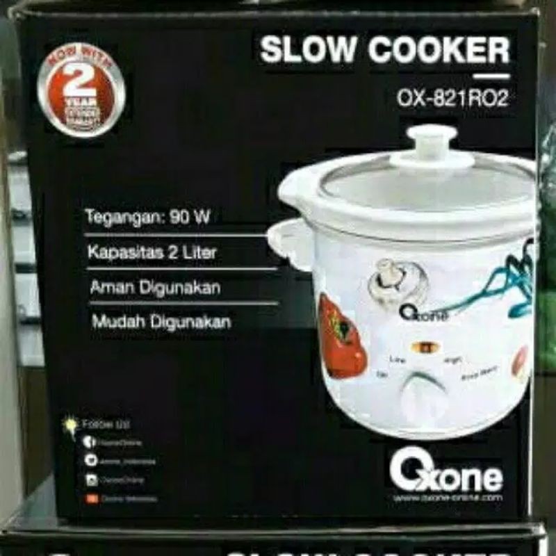 Oxone Slow Cooker 2 Liter OX -821 RO2