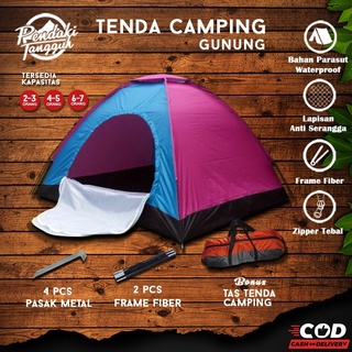 Tenda Camping Anti Air 6 Orang Water Proof Tenda Kemping Kemah Gunung Outdoor Outdor Jumbo