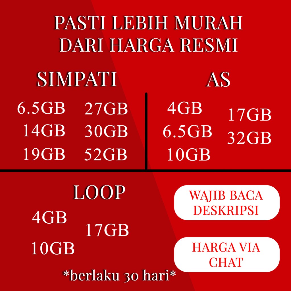 PAKET TELKOMSEL || PAKET DATA TELKOMSEL || KUOTA DATA TELKOMSEL