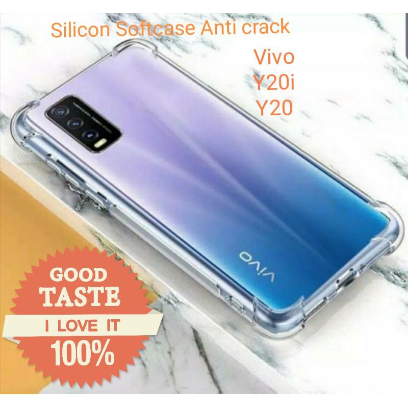 Case Vivo Y20 Y20i Silicon Bening Softcase Transparan Anti crack TPU