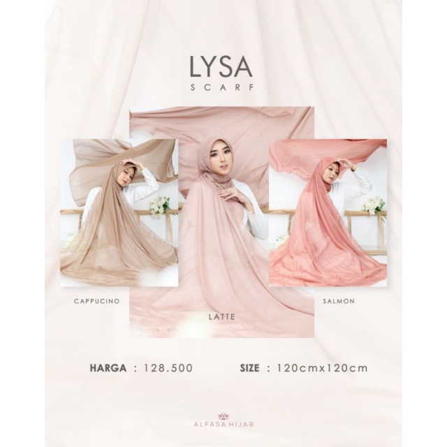 HIJAB LYSA SCARF//SEGI EMPAT//ALFASA//ALFASA DAILY//ORI