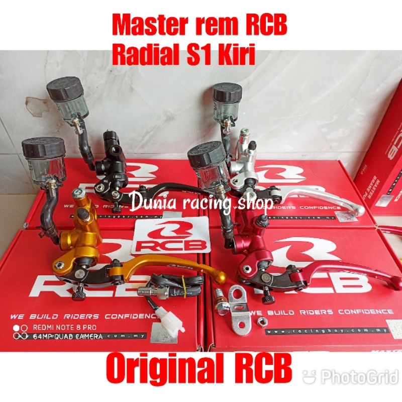 Master rem RCB S1 Radial Forged Kanan Kiri 14mm Original RCB