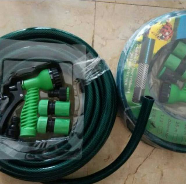 Selang taman + Semprotan Super Lengkap 5/8&quot; 15M/Semprotan Air Kebun set