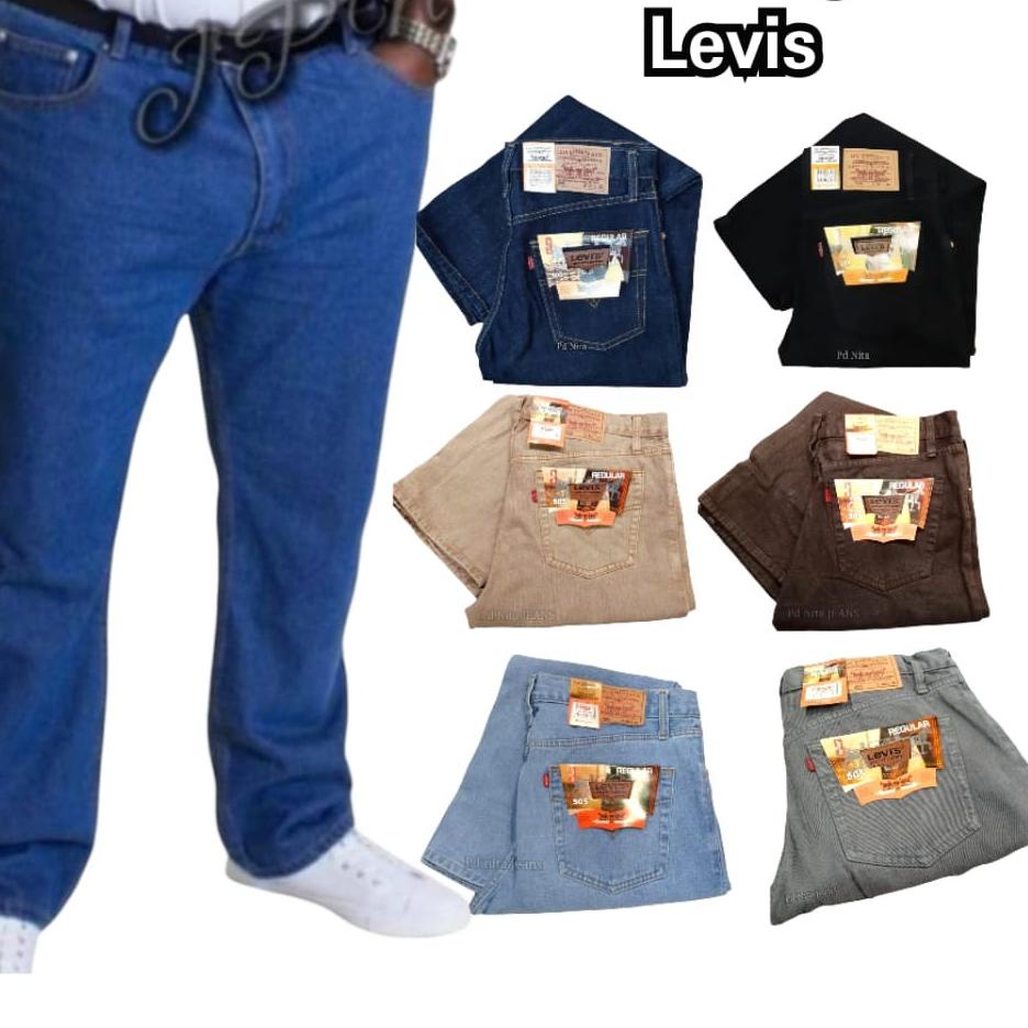 New Sale BIG SIZE!! CELANA JEANS PRIA REGULAR FIT JUMBO PUTIH 45 / JEANS PRIA JUMBO PUTIH 45