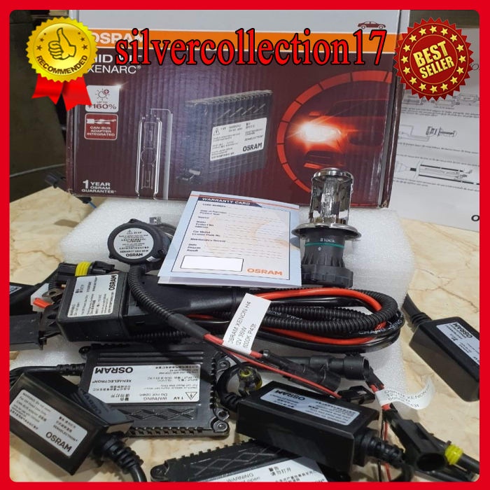 Murah LAMPU MOBIL OSRAM HID KIT H4 6000K GARANSI 1 TAHUN Elegan