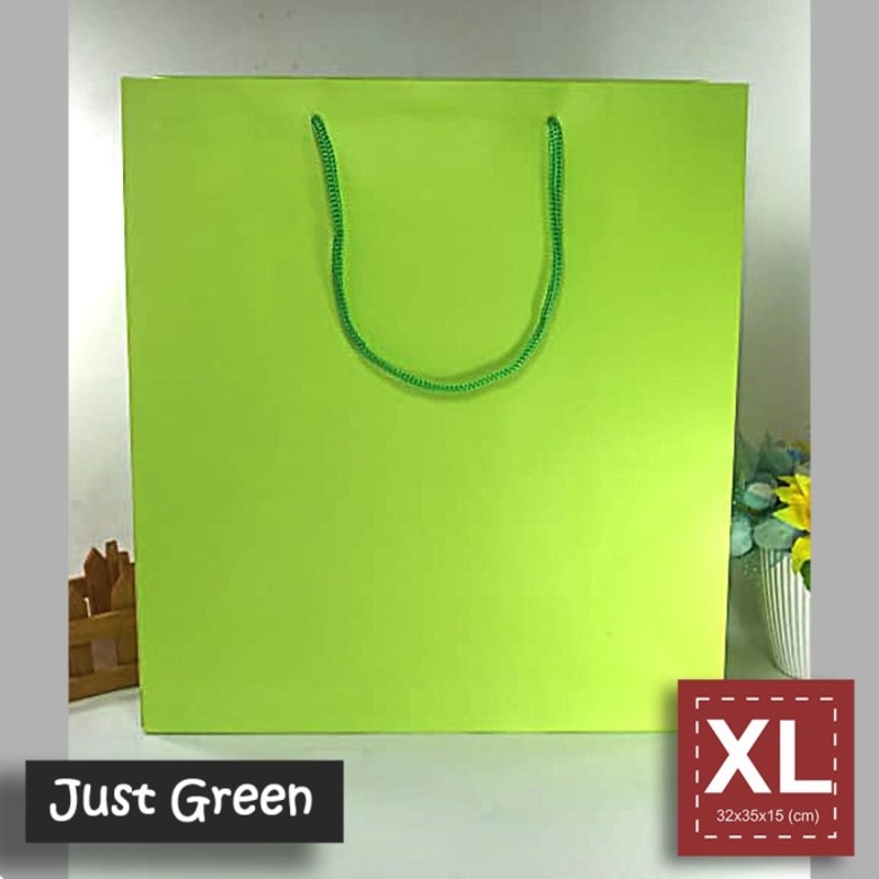 

Paper Bag Tali Motif / Tas Kertas Kado / Tas Ultah - XL JUST COLOR