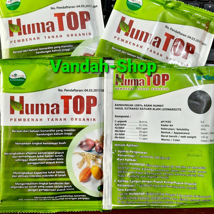 HUMATOP Pembenah Tanah Organik 100 gram