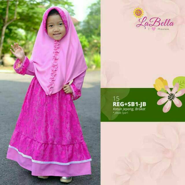BAJU Muslim anak Gamis labella
