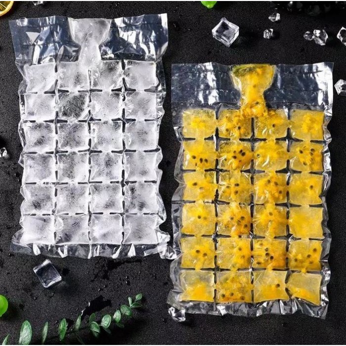 Plastik Cetakan Es Batu Sirup Syrup 10 pcs Ice Bag Cube Sekali Pakai Impor