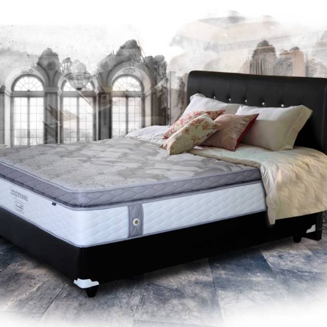 Promo Murah Elite Impressa Pocket Full Plush Top 160x200 kasur spring bed saja Royal Fosm