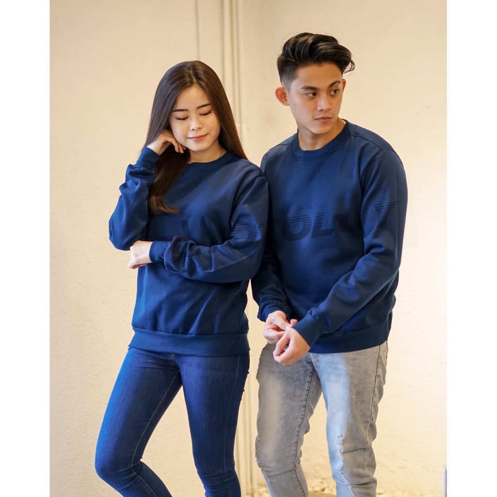 MUKZHOP - COUPLE SWEATER JUMPER / BASIC POLOS / GOOD QUALITY / NAVY