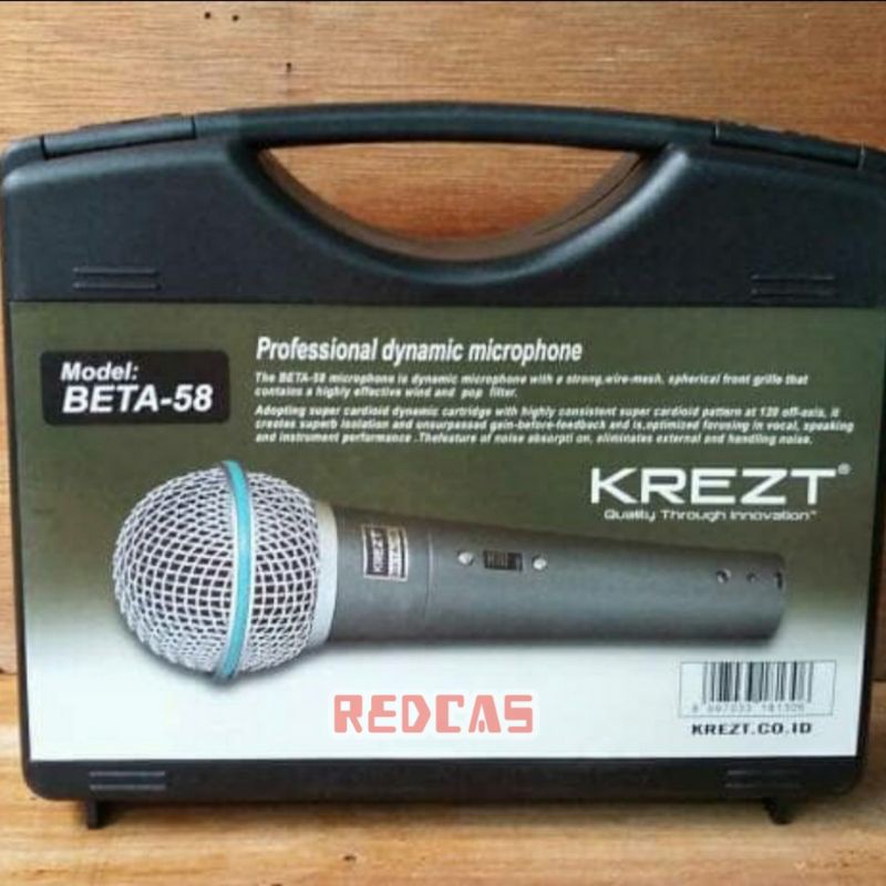 Jual Krezt Beta Mic Kabel Beta Dynamic Microphone Shopee Indonesia